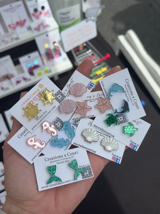Dolphin Dangles and Studs
