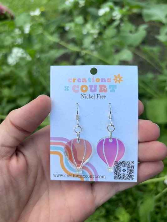 Iridescent Hot Air Balloon Dangles