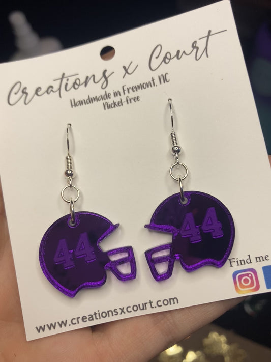 Personalized Mix+Match Football Helmet Dangle (Single)